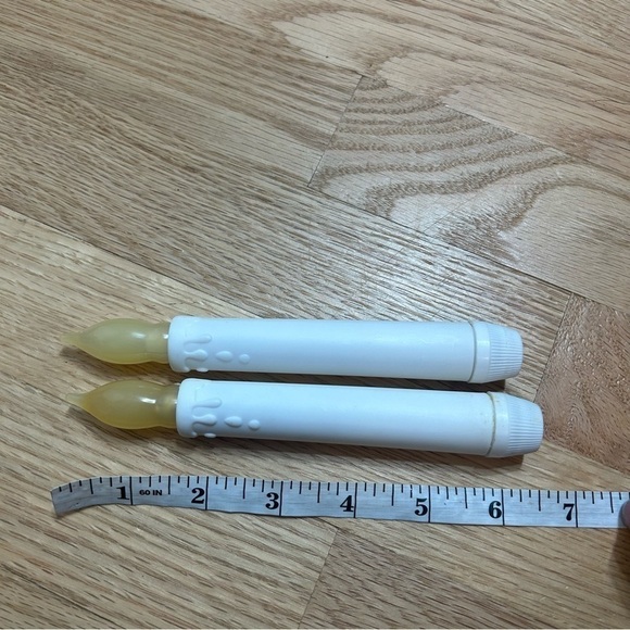 Vintage Battery Operated Candle Stick Bundle Handheld White Home Decor - Picture 7 of 7